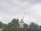 the famous Metronome in the park of  Letna – a nice spot to sit and hang around with your friends