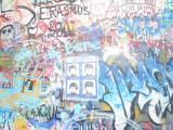 Lennon´s wall waiting for everybody who would like to make it even more original