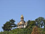 On the top of the hill, you can see the summer house of count Dracula