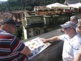 Martin with a map explaining what we can find at Prague Castle